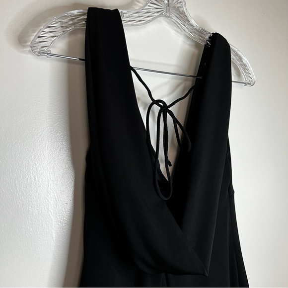 CACHE black plunge stretch banded bubble Cocktail style dress, size 4 - Picture 12 of 14